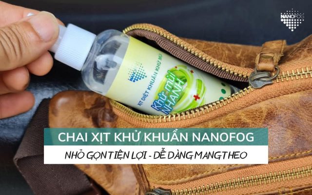 Chai xịt khuẩn khử mùi nhanh Nanofog