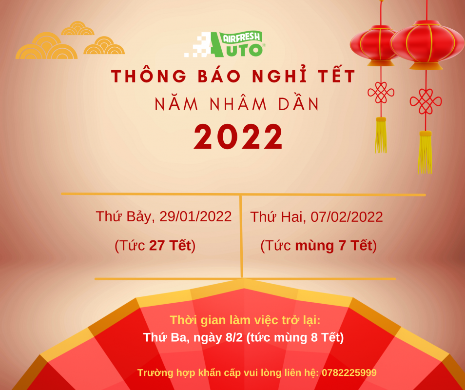 Thông báo nghỉ Tết Nguyên Đán 2022